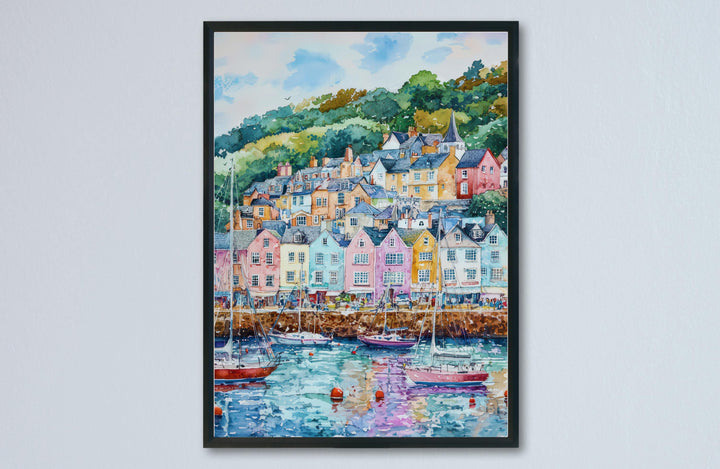 Dartmouth Watercolor Poster Wall Art Dartmouth Wall Hanging Home Décor Dartmouth Gift Art Lovers United Kingdom Wall Art