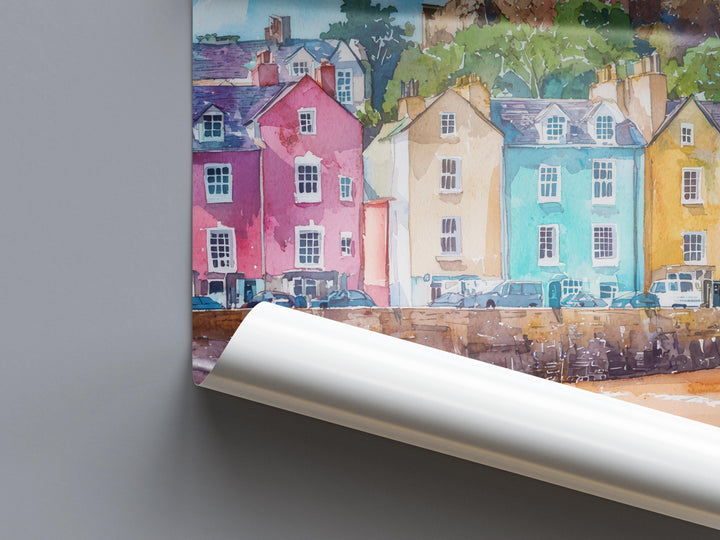 Tenby Watercolor Poster Wall Art Tenby Wall Hanging Home Décor Tenby Gift Art Lovers United Kingdom Wall Art