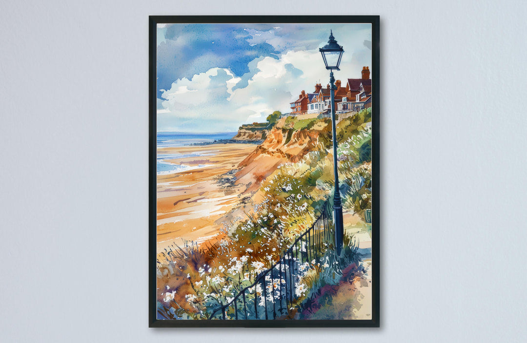 Saltburn-by-the-Sea Watercolor Poster Wall Art Saltburn-by-the-Sea Wall Hanging Home Décor Saltburn-by-the-Sea Gift Art Lovers