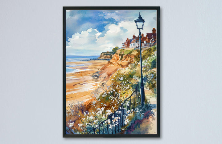 Saltburn-by-the-Sea Watercolor Poster Wall Art Saltburn-by-the-Sea Wall Hanging Home Décor Saltburn-by-the-Sea Gift Art Lovers