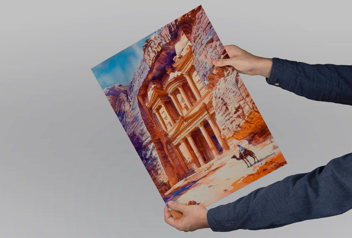 Petra Watercolor Poster Wall Art Petra Wall Hanging Home Décor Petra Gift Art Lovers Jordan Wall Art