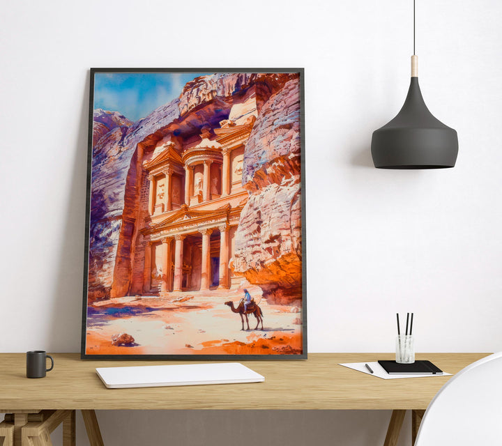 Petra Watercolor Poster Wall Art Petra Wall Hanging Home Décor Petra Gift Art Lovers Jordan Wall Art