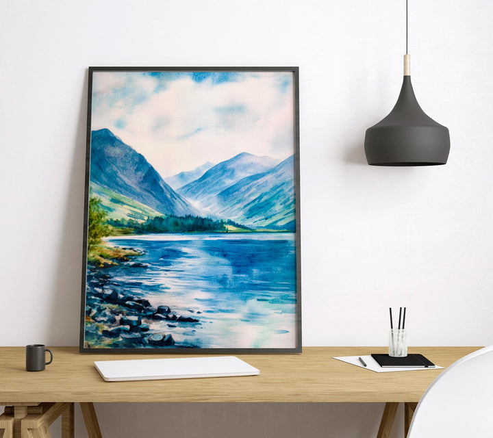 Wasdale Watercolor Poster Wall Art Wasdale Wall Decor Home Décor Wasdale Gift United Kingdom Art Lover Gift, Travel Souvenir Print