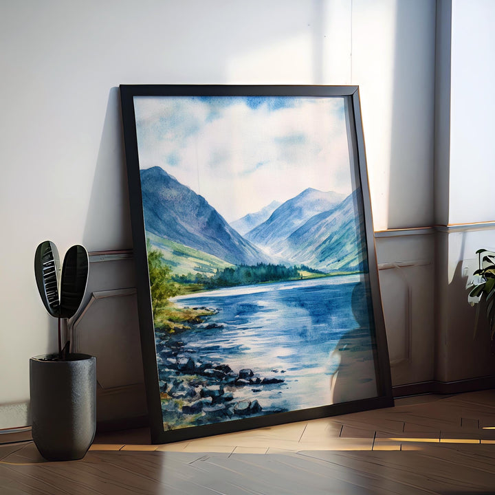 Wasdale Watercolor Poster Wall Art Wasdale Wall Decor Home Décor Wasdale Gift United Kingdom Art Lover Gift, Travel Souvenir Print