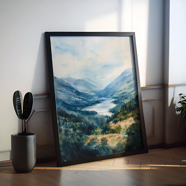 Borrowdale Watercolor Poster Wall Art Borrowdale Wall Decor Home Décor Borrowdale Gift United Kingdom Art Lover Gift, Travel Souvenir Print