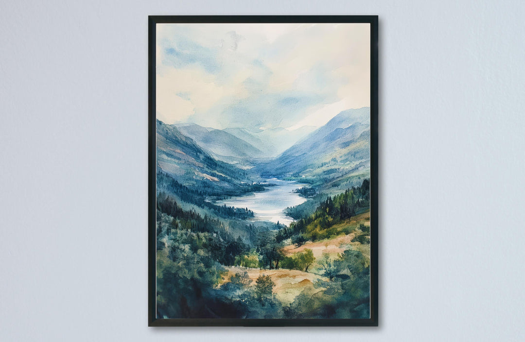Borrowdale Watercolor Poster Wall Art Borrowdale Wall Decor Home Décor Borrowdale Gift United Kingdom Art Lover Gift, Travel Souvenir Print