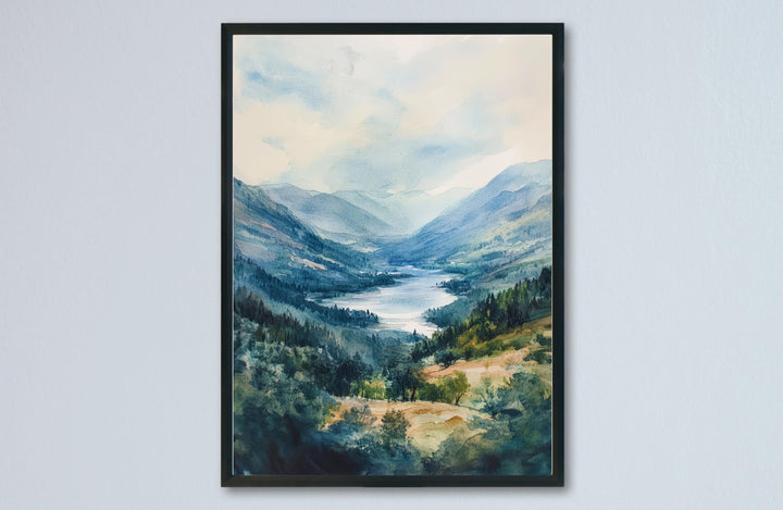 Borrowdale Watercolor Poster Wall Art Borrowdale Wall Decor Home Décor Borrowdale Gift United Kingdom Art Lover Gift, Travel Souvenir Print