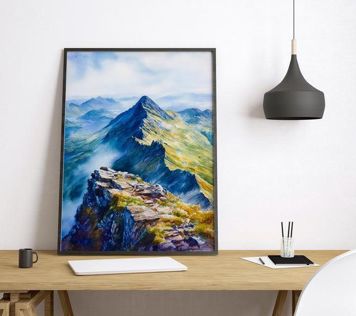 Helvellyn Watercolor Poster Wall Art Helvellyn Wall Decor Home Décor Helvellyn Gift United Kingdom Art Lover Gift, Travel Souvenir Print