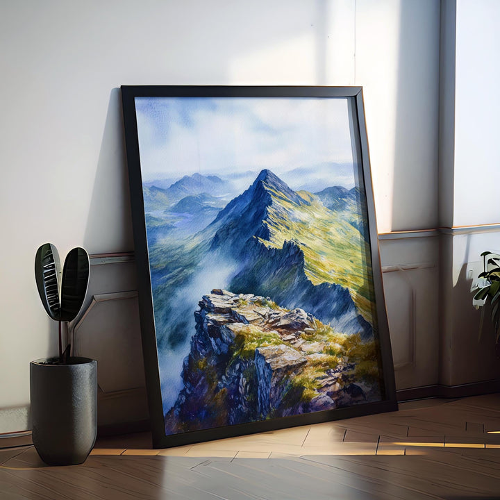 Helvellyn Watercolor Poster Wall Art Helvellyn Wall Decor Home Décor Helvellyn Gift United Kingdom Art Lover Gift, Travel Souvenir Print