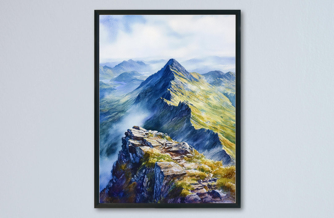 Helvellyn Watercolor Poster Wall Art Helvellyn Wall Decor Home Décor Helvellyn Gift United Kingdom Art Lover Gift, Travel Souvenir Print