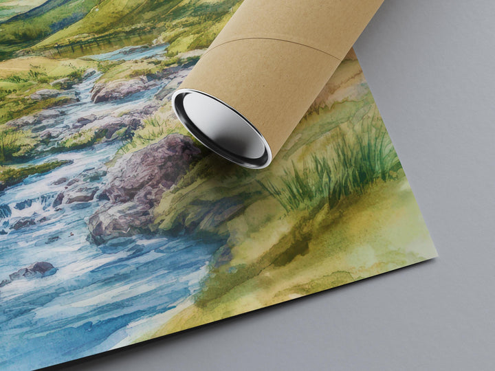 Eskdale Watercolor Poster Wall Art Eskdale Wall Hanging Home Décor Eskdale Gift Art Lovers United Kingdom Art Lover Gift