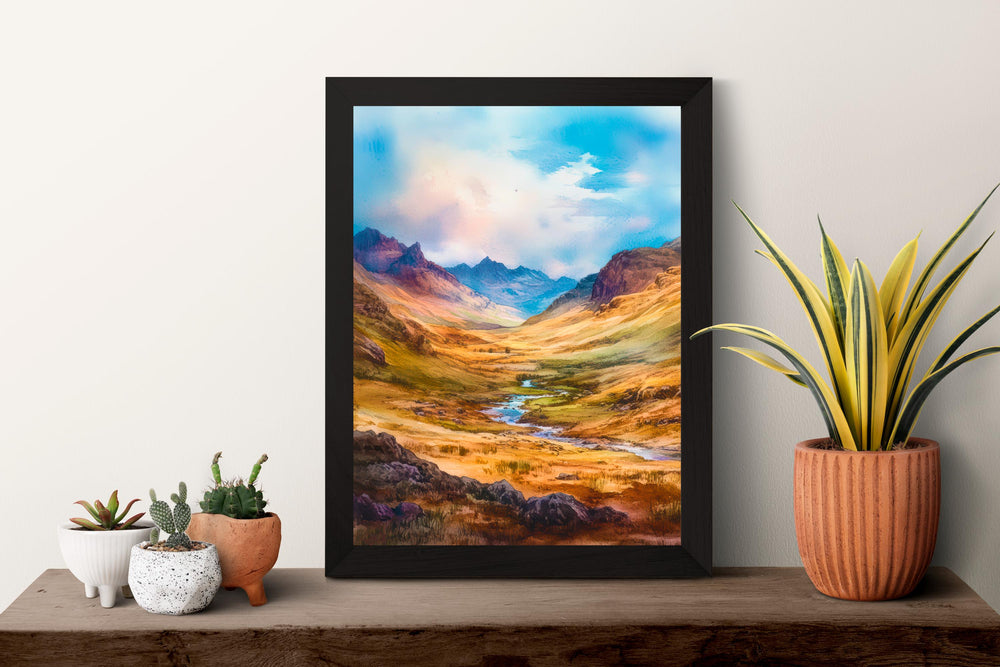 Eskdale Watercolor Poster Wall Art Eskdale Wall Hanging Home Décor Eskdale Gift Art Lovers United Kingdom Art Lover Gift