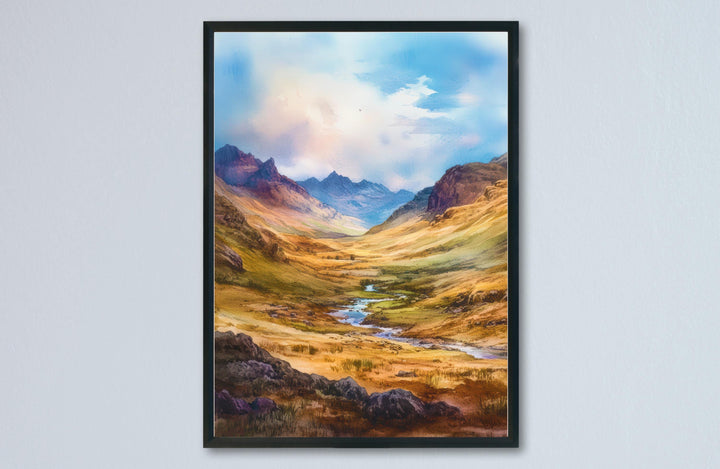 Eskdale Watercolor Poster Wall Art Eskdale Wall Hanging Home Décor Eskdale Gift Art Lovers United Kingdom Art Lover Gift