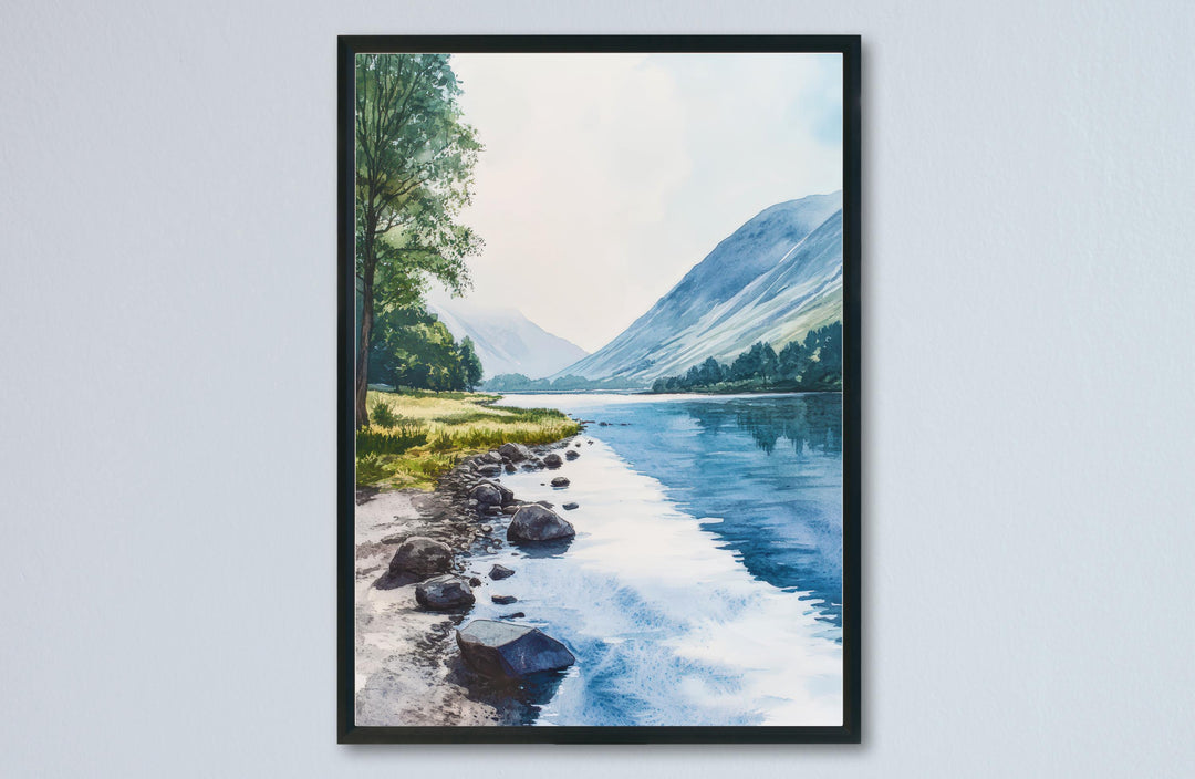 Buttermere Watercolor Poster Wall Art Buttermere Wall Hanging Home Décor Buttermere Gift Art Lovers United Kingdom Art Lover Gift