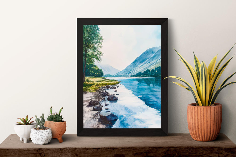 Buttermere Watercolor Poster Wall Art Buttermere Wall Hanging Home Décor Buttermere Gift Art Lovers United Kingdom Art Lover Gift