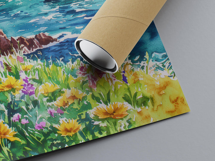 Dingle Peninsula Watercolor Poster Wall Art Dingle Peninsula Wall Hanging Home Décor Dingle Peninsula Gift Art Lovers Ireland Wall Art