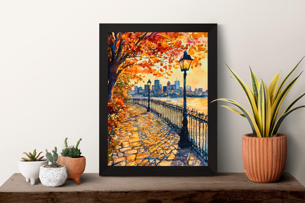 Boston Watercolor Poster Wall Art Boston Wall Hanging Home Décor Boston Gift Art Lovers United States Wall Art