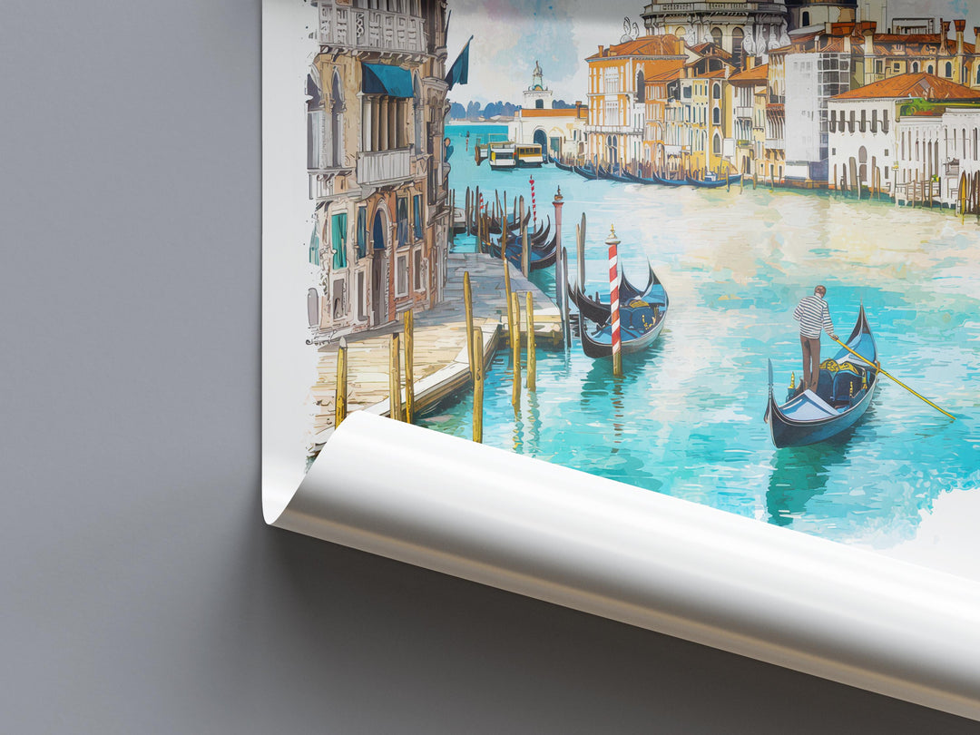 Venice Watercolor Poster Wall Art Venice Wall Hanging Home Décor Venice Gift Art Lovers Italy Wall Art