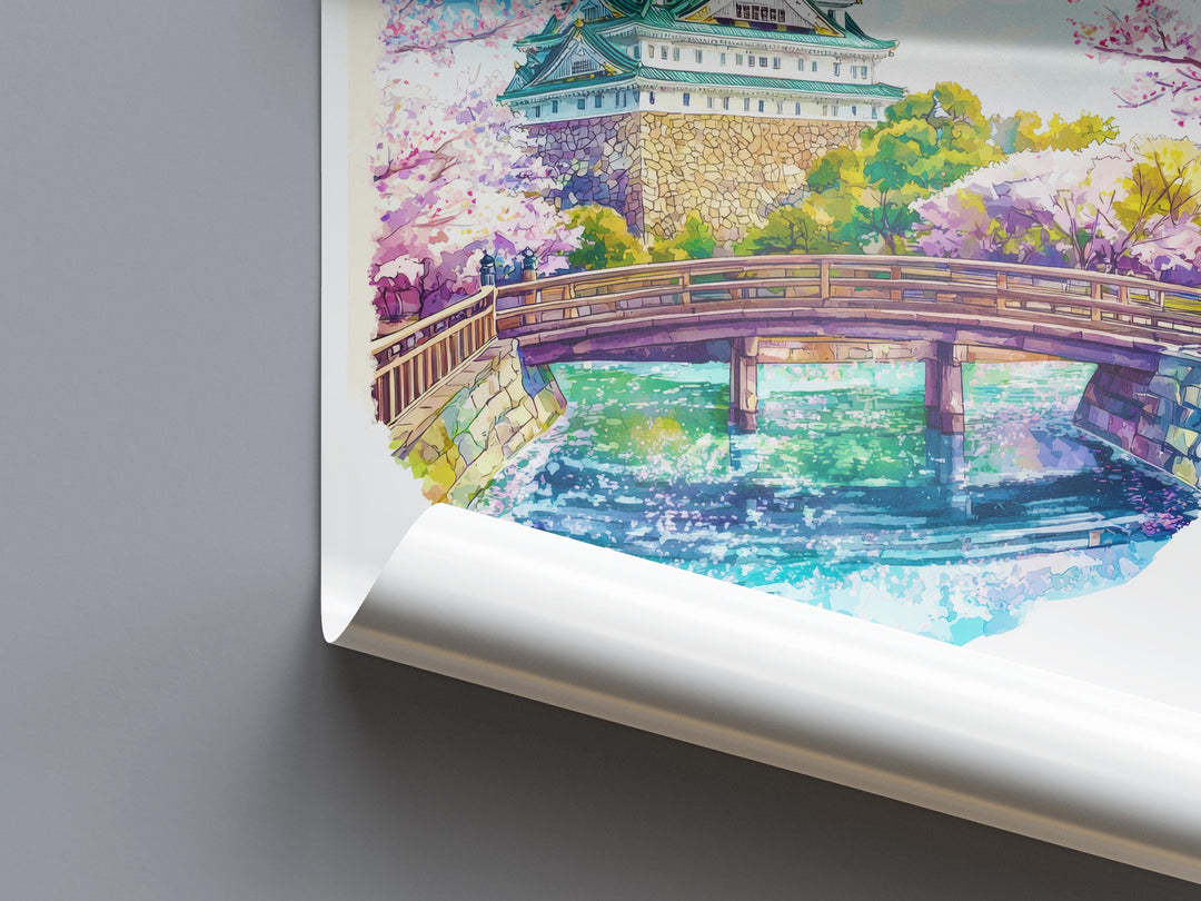 Japan Watercolor Poster Wall Art Japan Wall Hanging Home Décor Japan Gift Art Lovers Japan Wall Art