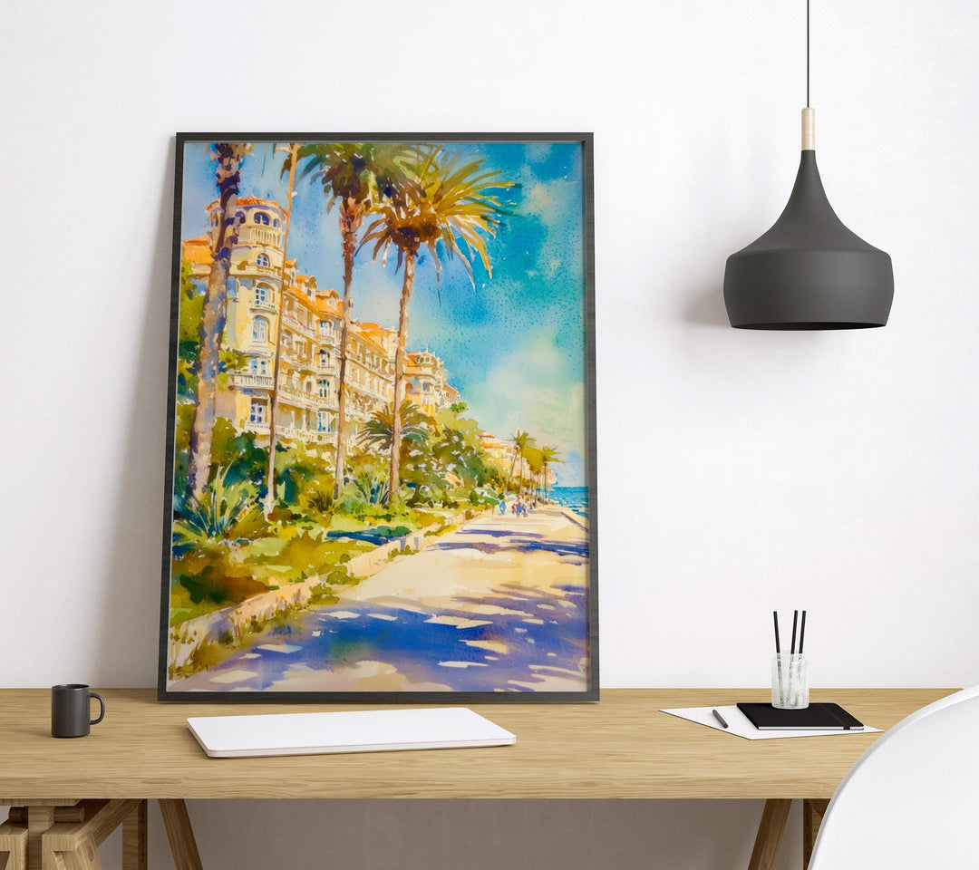 Estoril watercolor poster Wall Art Estoril Wall Hanging Home Décor Estoril Gift Art Lovers Portugal Art Lover Gift Portugal wall art