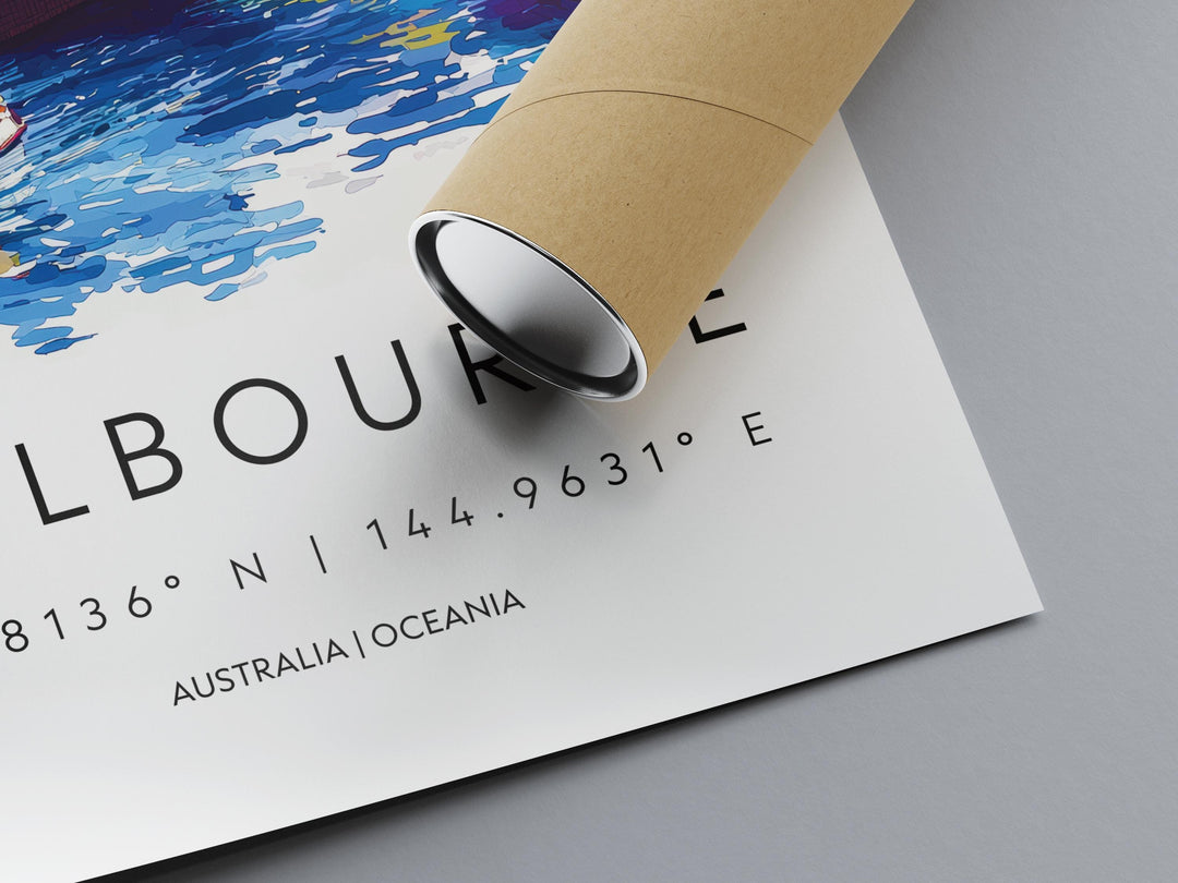 Melbourne Watercolor Poster Wall Art Melbourne Wall Hanging Home Décor Melbourne Gift Art Lovers Australia Wall Art