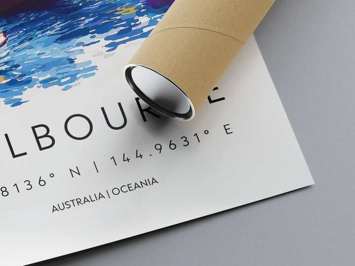 Melbourne Watercolor Poster Wall Art Melbourne Wall Hanging Home Décor Melbourne Gift Art Lovers Australia Wall Art