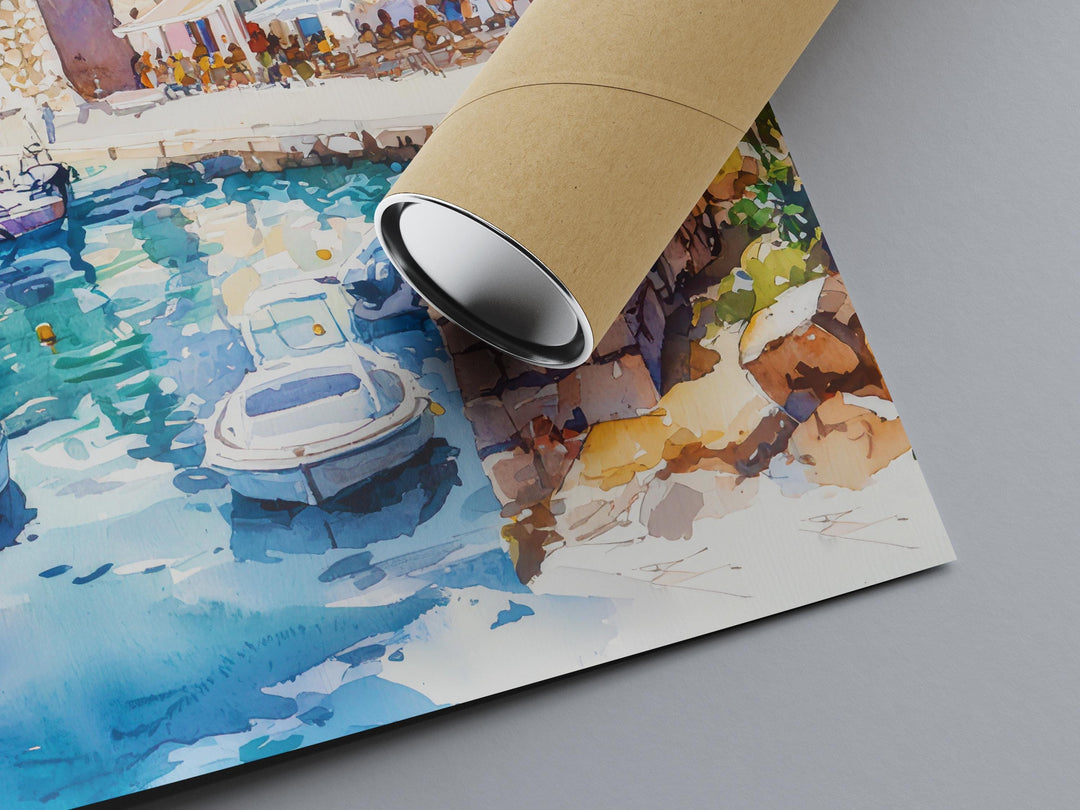 Hvar Watercolor Poster Wall Art Hvar Wall Hanging Home Décor Hvar Gift Art Lovers Croatia Wall Art