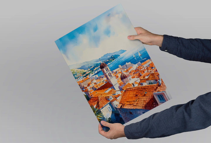 Dubrovnik Watercolor Poster Wall Art Dubrovnik Wall Hanging Home Décor Dubrovnik Gift Art Lovers Croatia Wall Art Dubrovnik Travel Poster