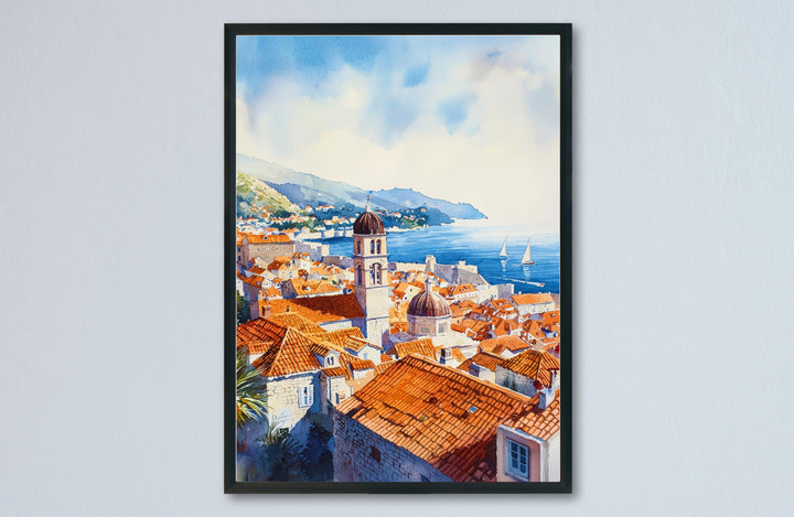 Dubrovnik Watercolor Poster Wall Art Dubrovnik Wall Hanging Home Décor Dubrovnik Gift Art Lovers Croatia Wall Art Dubrovnik Travel Poster