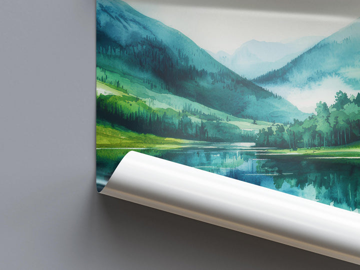 Wicklow Mountains Watercolor Poster Wall Art Wicklow Mountains Wall Hanging Home Décor Wicklow Mountains Gift Art Lovers Ireland Wall Art