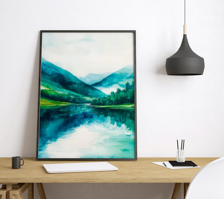Wicklow Mountains Watercolor Poster Wall Art Wicklow Mountains Wall Hanging Home Décor Wicklow Mountains Gift Art Lovers Ireland Wall Art