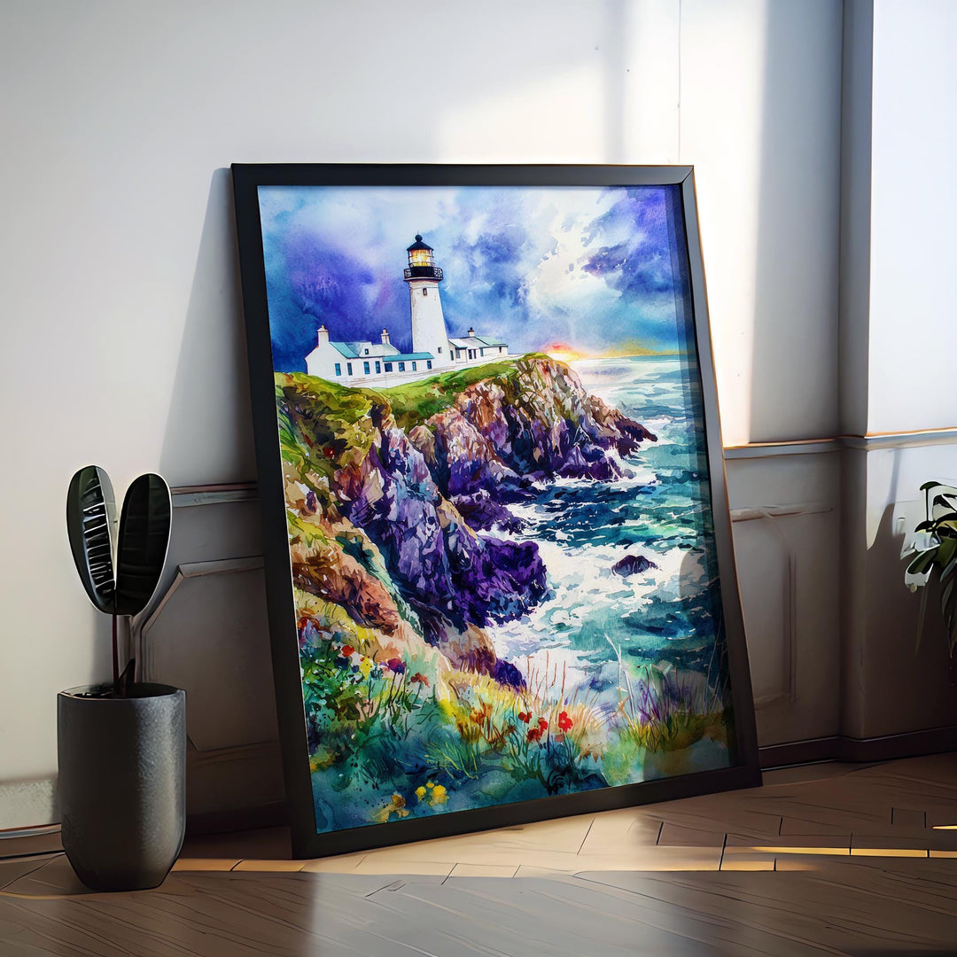 Donegal Watercolor Poster Wall Art Donegal Wall Hanging Home Décor Donegal Gift Art Lovers Ireland Wall Art Donegal Travel Poster Gift