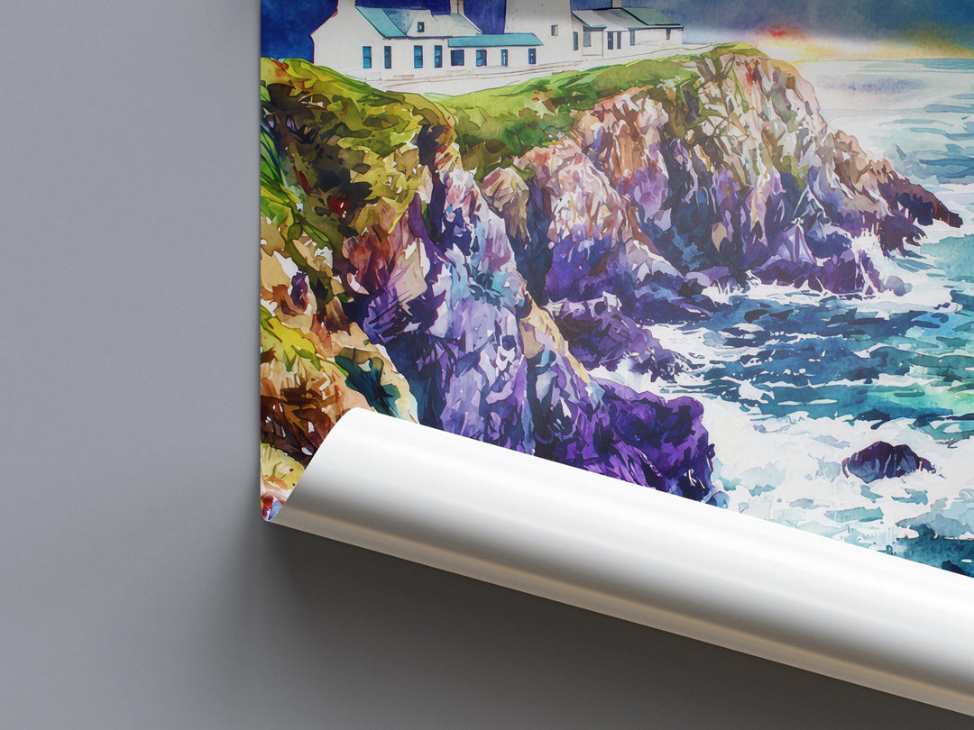 Donegal Watercolor Poster Wall Art Donegal Wall Hanging Home Décor Donegal Gift Art Lovers Ireland Wall Art Donegal Travel Poster Gift