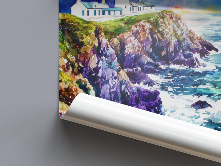 Donegal Watercolor Poster Wall Art Donegal Wall Hanging Home Décor Donegal Gift Art Lovers Ireland Wall Art Donegal Travel Poster Gift