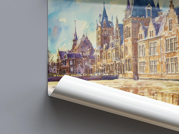 The Hague Watercolor Poster Wall Art The Hague Wall Hanging Home Décor The Hague Gift Art Lovers Netherlands Art Lover Gift