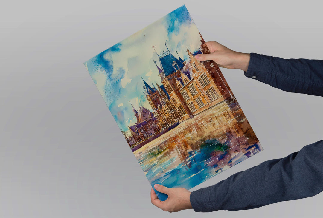 The Hague Watercolor Poster Wall Art The Hague Wall Hanging Home Décor The Hague Gift Art Lovers Netherlands Art Lover Gift