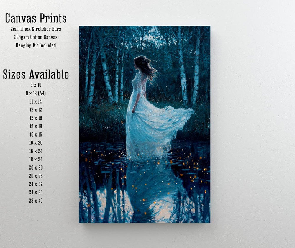 Gothic Ghost Bride Art Print, Haunted Romantic Illustration