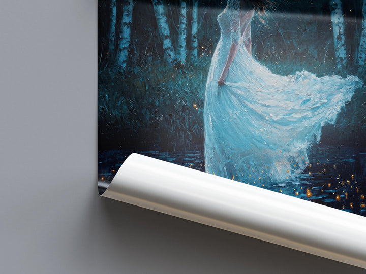 Gothic Ghost Bride Art Print, Haunted Romantic Illustration