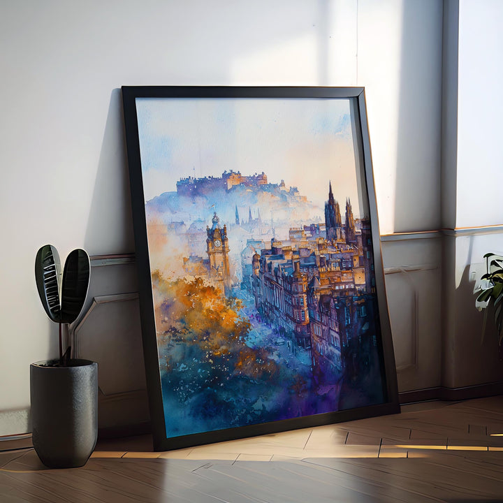 Edinburgh watercolor poster Wall Art Edinburgh Wall Hanging Home Décor Edinburgh Gift Art Lovers Scotland Art Lover Gift Scotland wall art