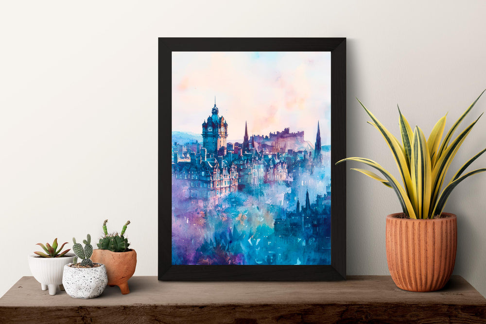 Edinburgh watercolor poster Wall Art Edinburgh Wall Hanging Home Décor Edinburgh Gift Art Lovers Scotland Art Lover Gift Scotland wall art