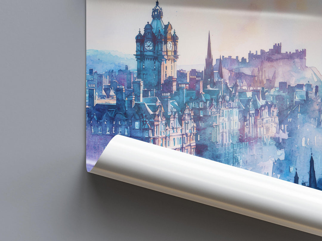 Edinburgh watercolor poster Wall Art Edinburgh Wall Hanging Home Décor Edinburgh Gift Art Lovers Scotland Art Lover Gift Scotland wall art