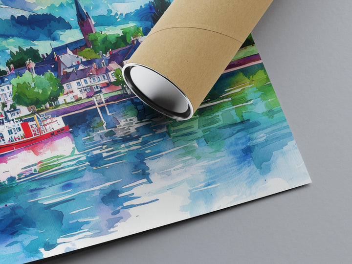 Fort William watercolor poster Wall Art Fort William Wall Hanging Home Décor Fort William Gift Art Lovers Scotland Art Lover Gift Scotland