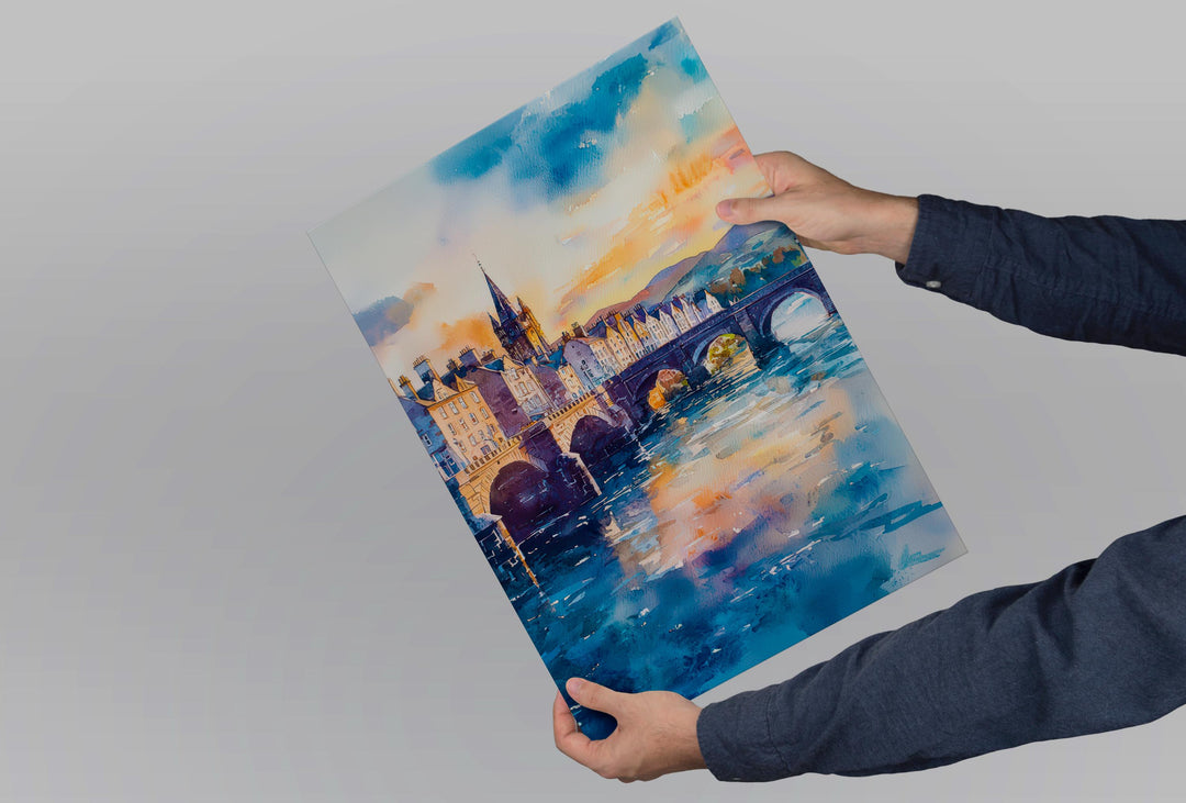 Inverness watercolor poster Wall Art Inverness Wall Hanging Home Décor Inverness Gift Art Lovers Scotland Art Lover Gift Scotland wall art