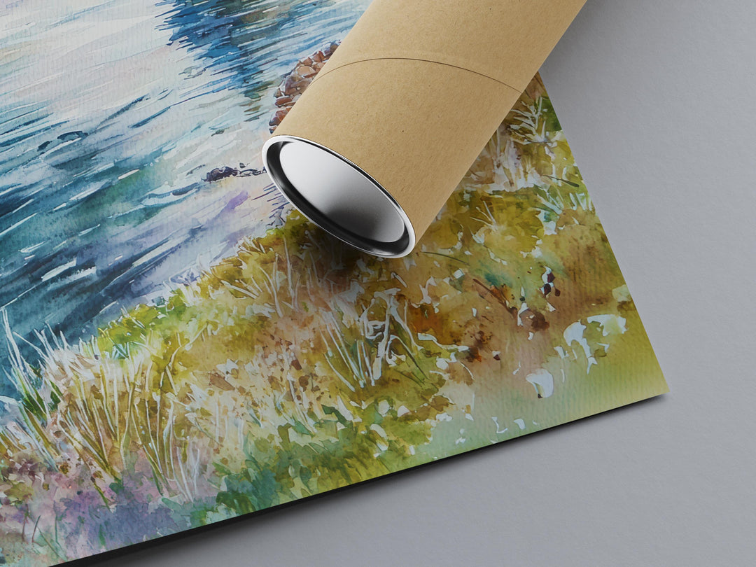 Loch Ness watercolor poster Wall Art Loch Ness Wall Hanging Home Décor Loch Ness Gift Art Lovers Scotland Art Lover Gift Scotland wall art