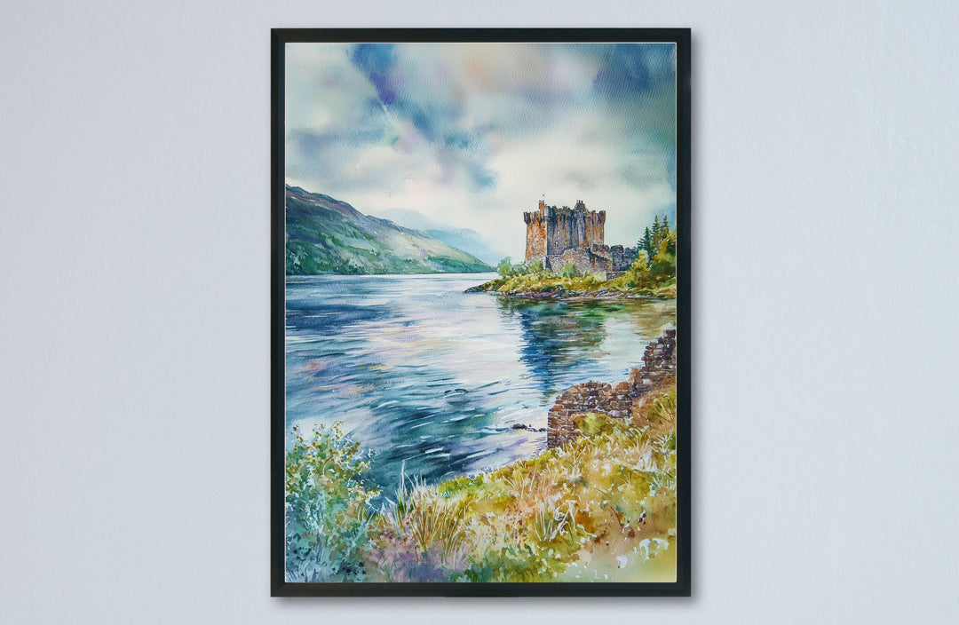 Loch Ness watercolor poster Wall Art Loch Ness Wall Hanging Home Décor Loch Ness Gift Art Lovers Scotland Art Lover Gift Scotland wall art