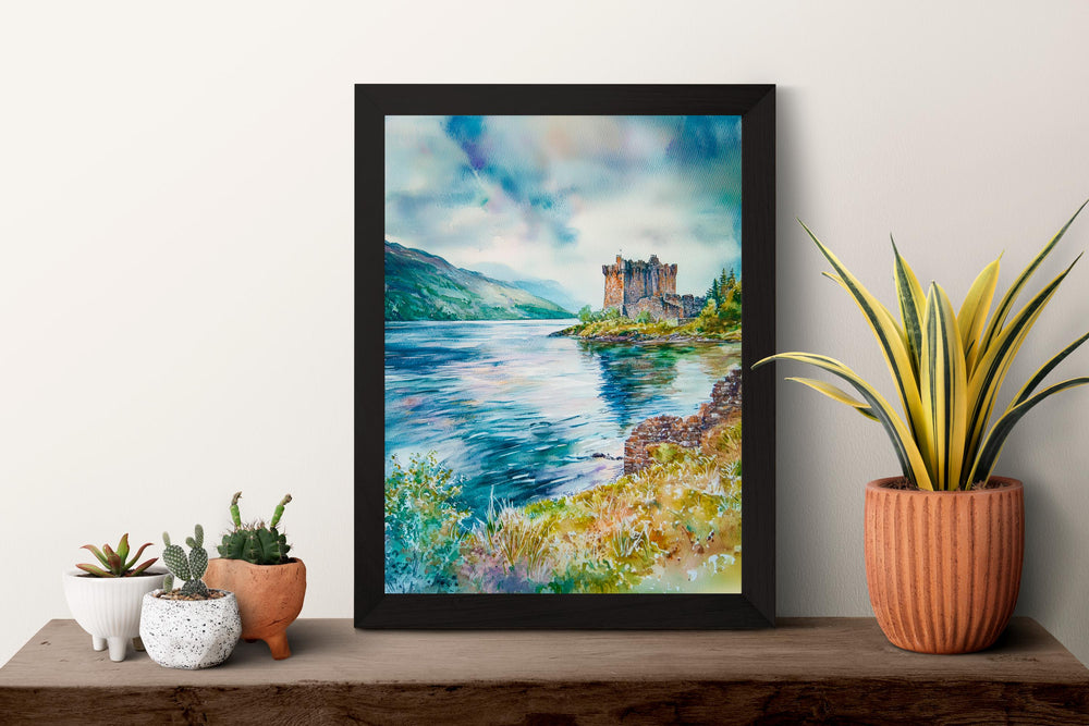 Loch Ness watercolor poster Wall Art Loch Ness Wall Hanging Home Décor Loch Ness Gift Art Lovers Scotland Art Lover Gift Scotland wall art