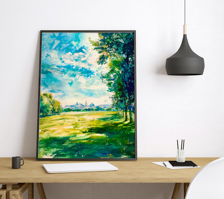 Greenwich Park watercolor poster Wall Art Greenwich Park Wall Hanging Home Décor Greenwich Park Gift Art Lovers England Art Lover Gift