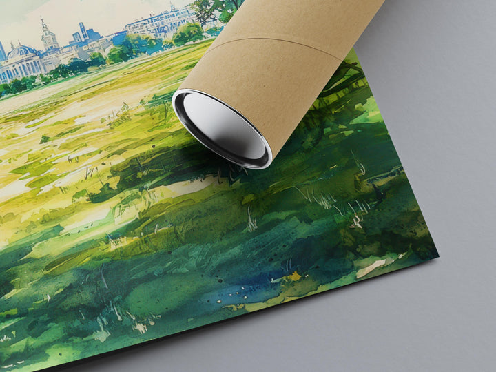 Greenwich Park watercolor poster Wall Art Greenwich Park Wall Hanging Home Décor Greenwich Park Gift Art Lovers England Art Lover Gift