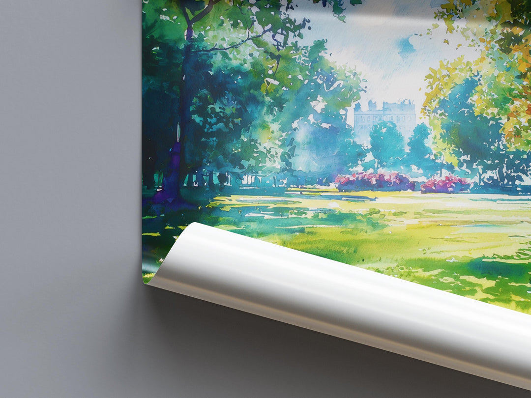 Regent's Park watercolor poster Wall Art Regent's Park Wall Hanging Home Décor Regent's Park Gift Art Lovers England Art Lover Gift England
