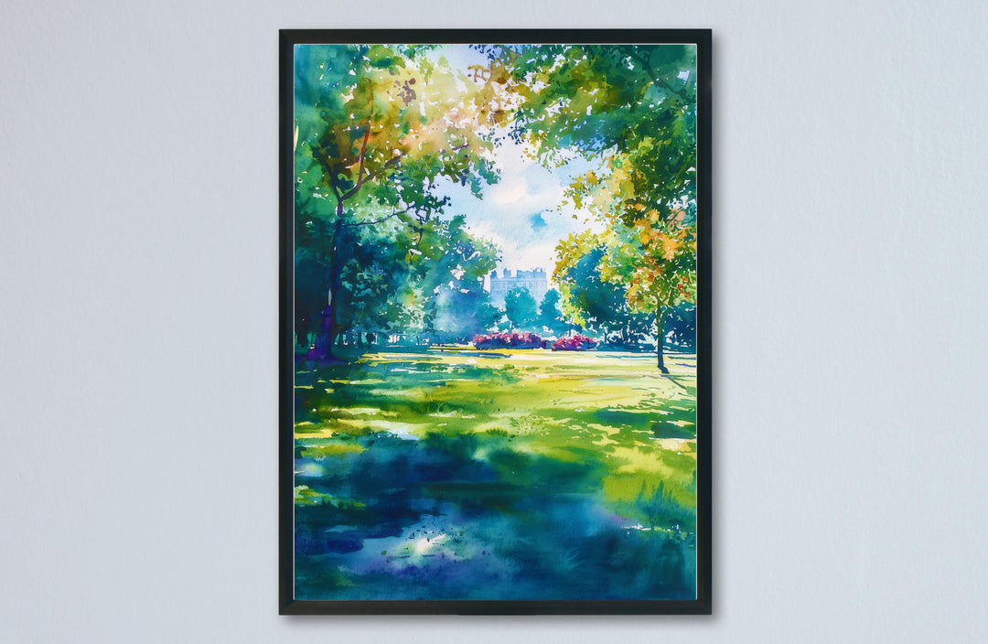 Regent's Park watercolor poster Wall Art Regent's Park Wall Hanging Home Décor Regent's Park Gift Art Lovers England Art Lover Gift England